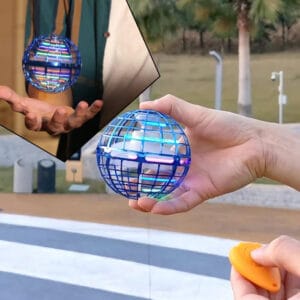 Flying Ball Toys, USB Rechargeable Built-In RGB Lights 360°Rotating Magic Controller, Flying Orb Ball Boomerang Mini Pro Spinner Blastoise Toys